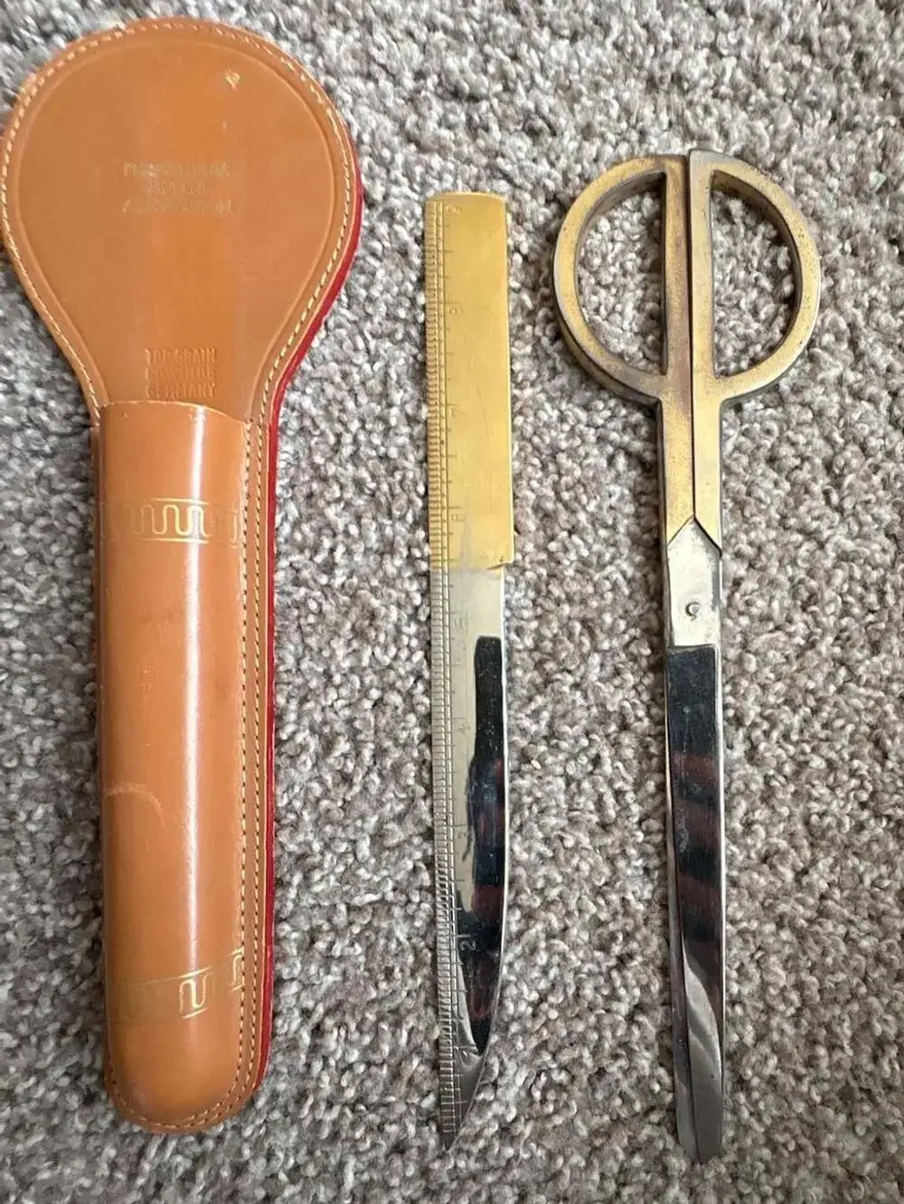 Vintage Philadelphia Metals Association Scissors and Letter Opener Set
